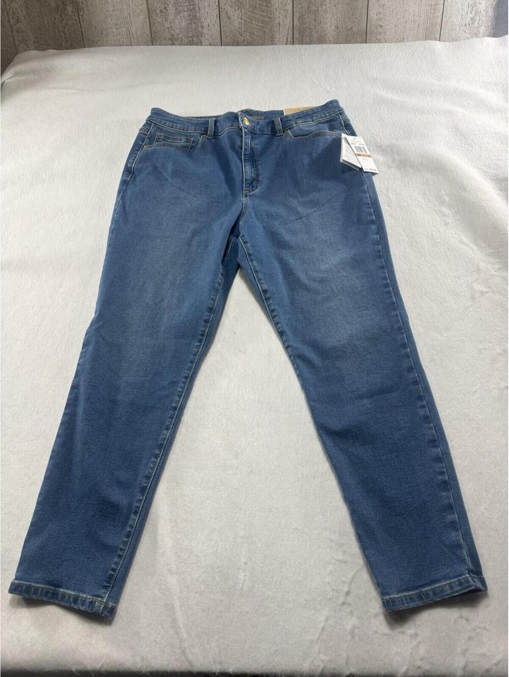 Michael Kors Selma Cali Blu Wash Skinny Ankle Size 12